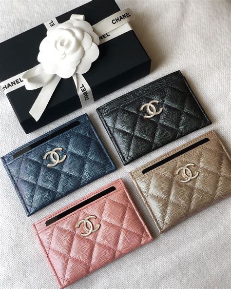 chanel classic card holder|chanel small card holder price.